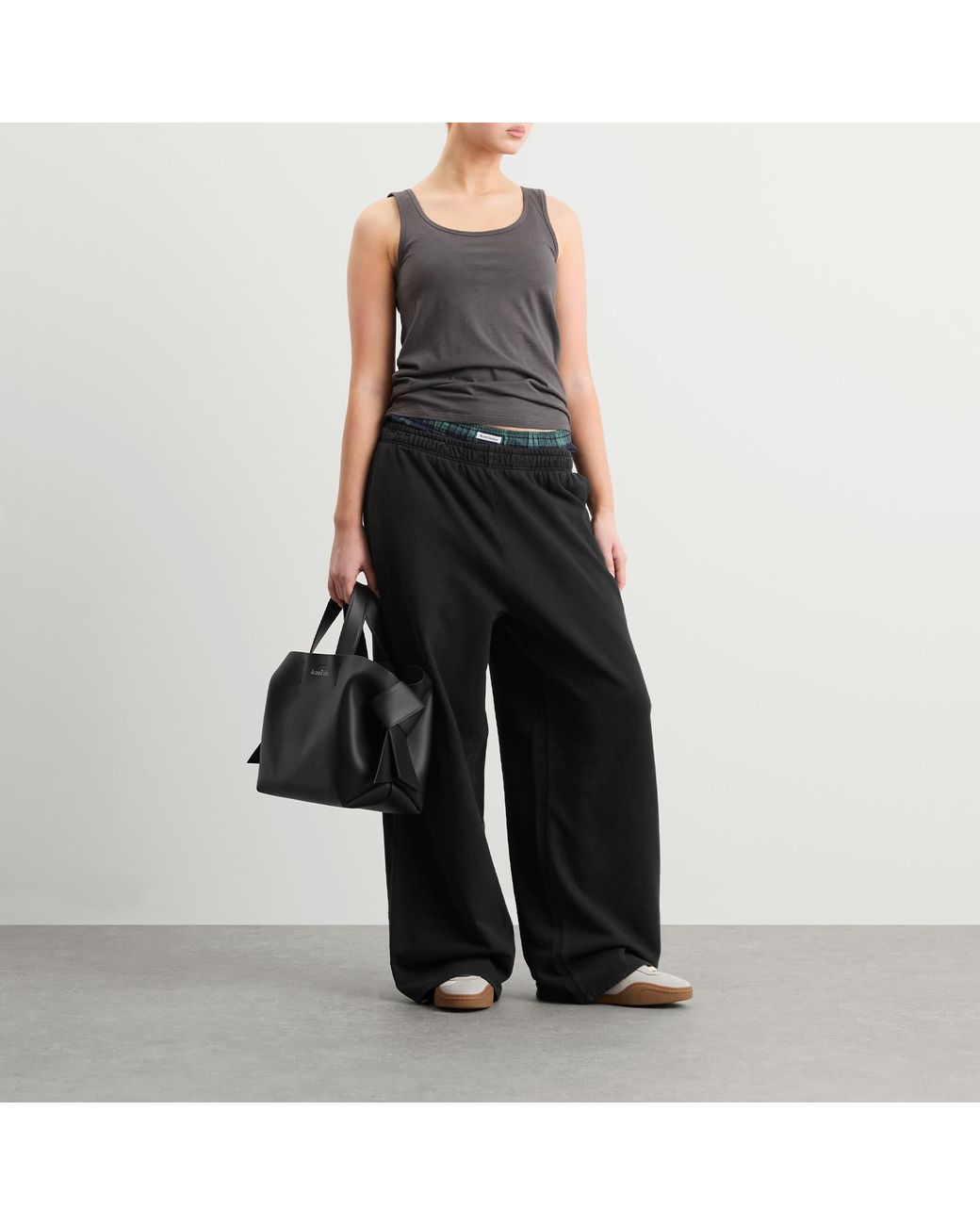 Acne Black Felle Sweatpants With Boxers