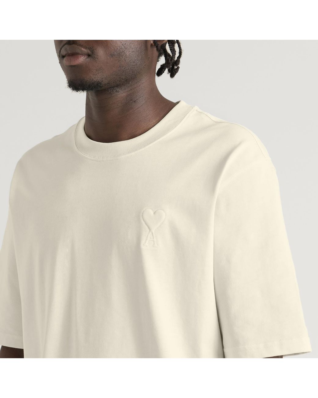 AMI Natural Tonal Big Adc T-Shirt for men