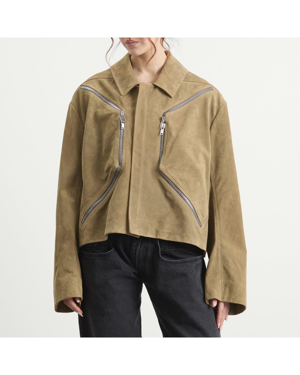 Rick Owens Green Heizer Mac Jacket