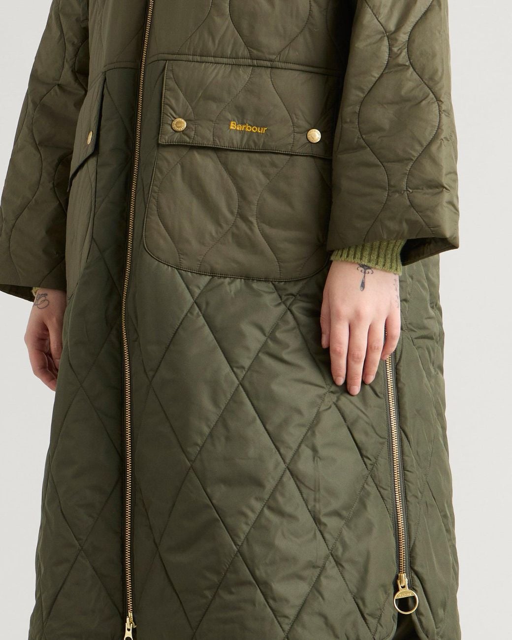 Barbour Green Osbourne Quilted Jacket