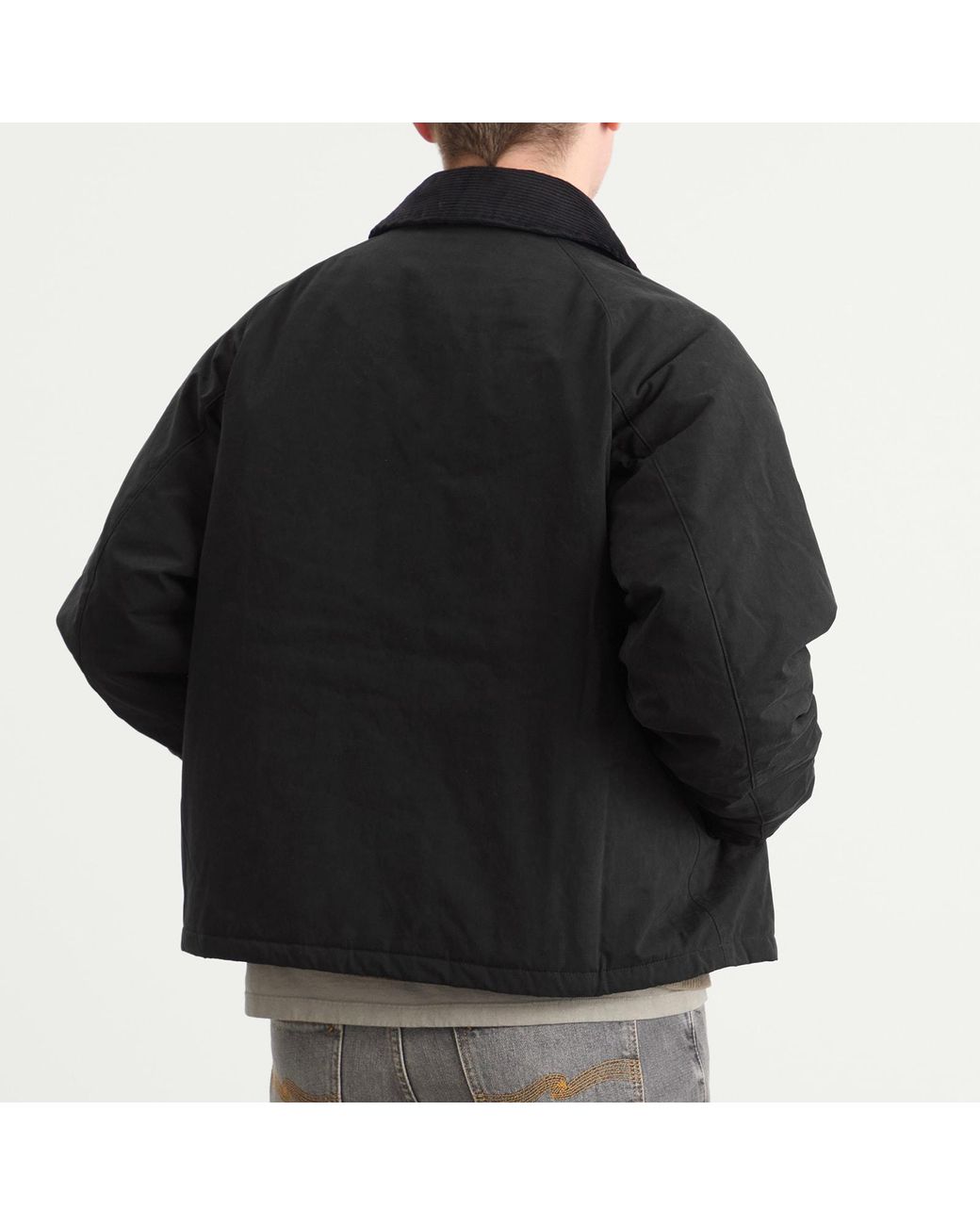Barbour Padded Transport Jacket in Black for Men | Lyst