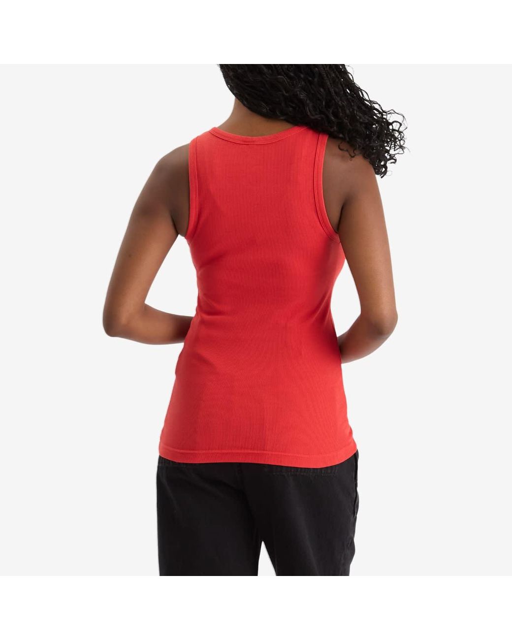 Entire studios Red Rib Tank Top