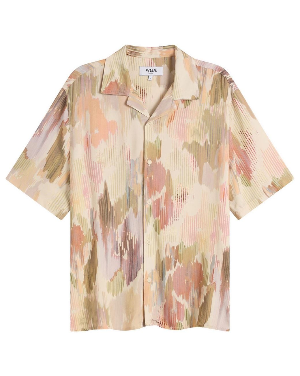 Wax London Natural Didcot Corrigated Floral Vacation Shirt for men