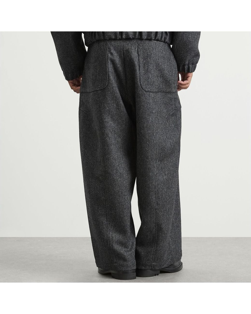 SAGE NATION Gray Curved Seam Carpenter Trouser for men