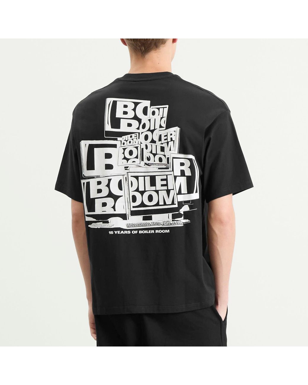 BOILER ROOM 15 Years Monitor T-Shirt in Black for Men | Lyst