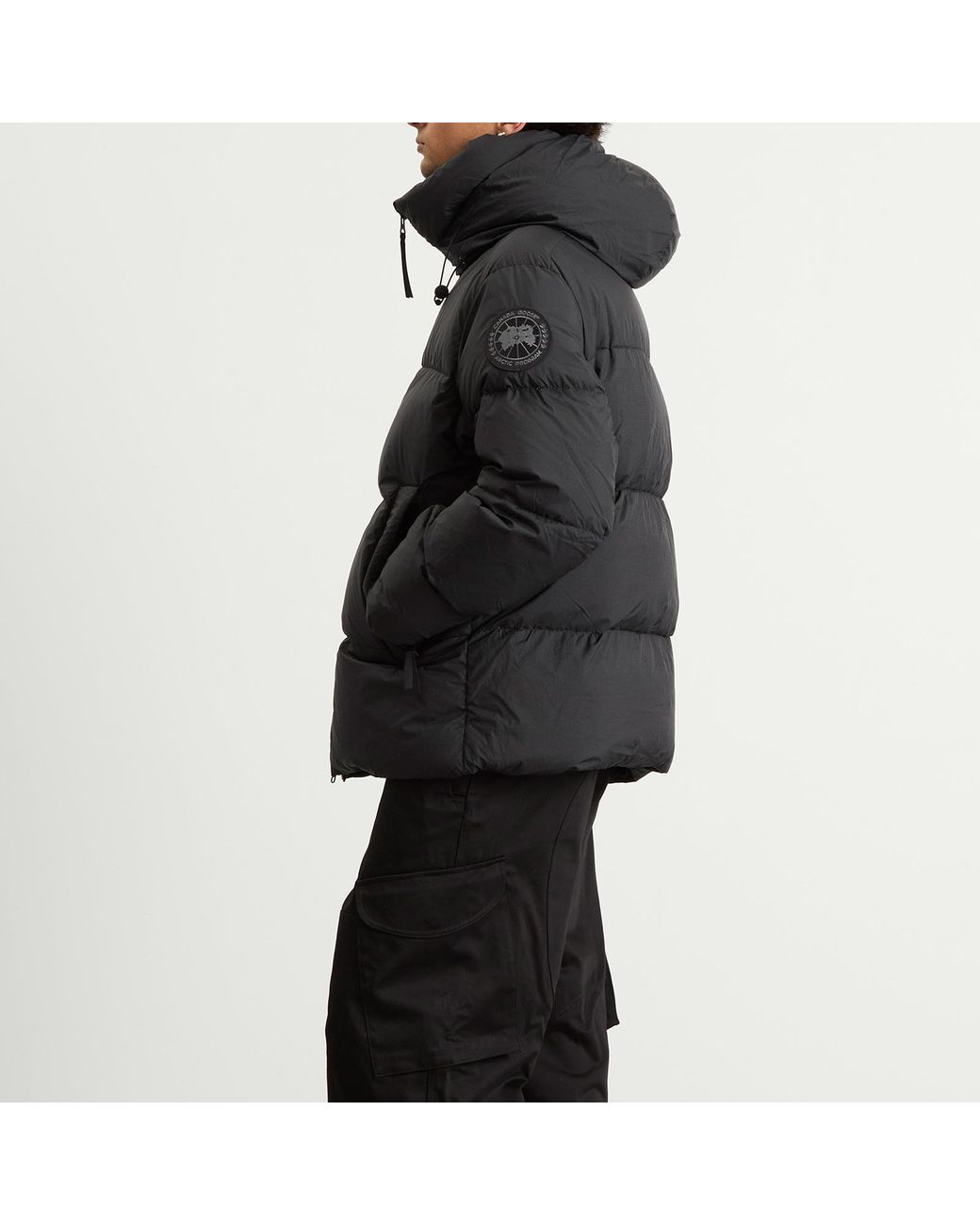 Canada Goose Black Crofton Matte Puffer Jacket for men