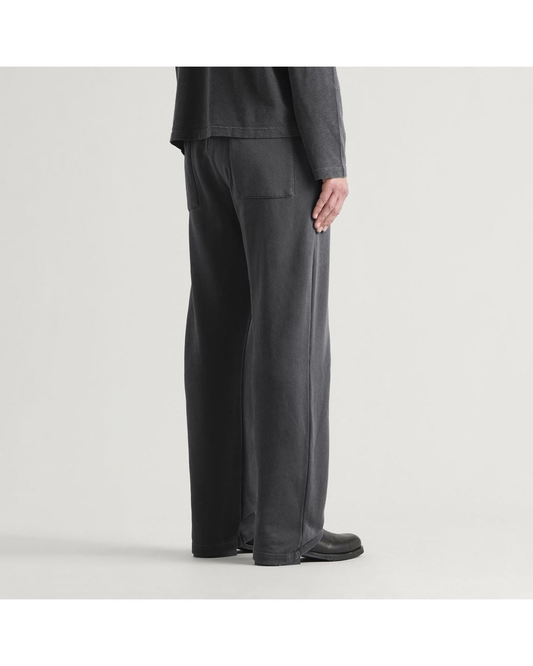 MKI Miyuki-Zoku Gray Uniform Wide Leg Joggers for men