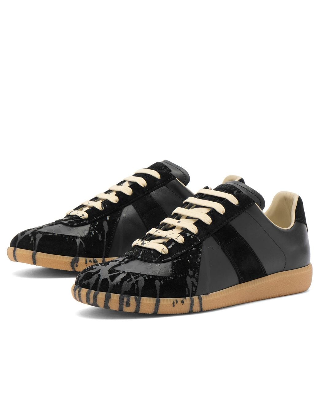 Maison Margiela Black Replica Sneaker for men