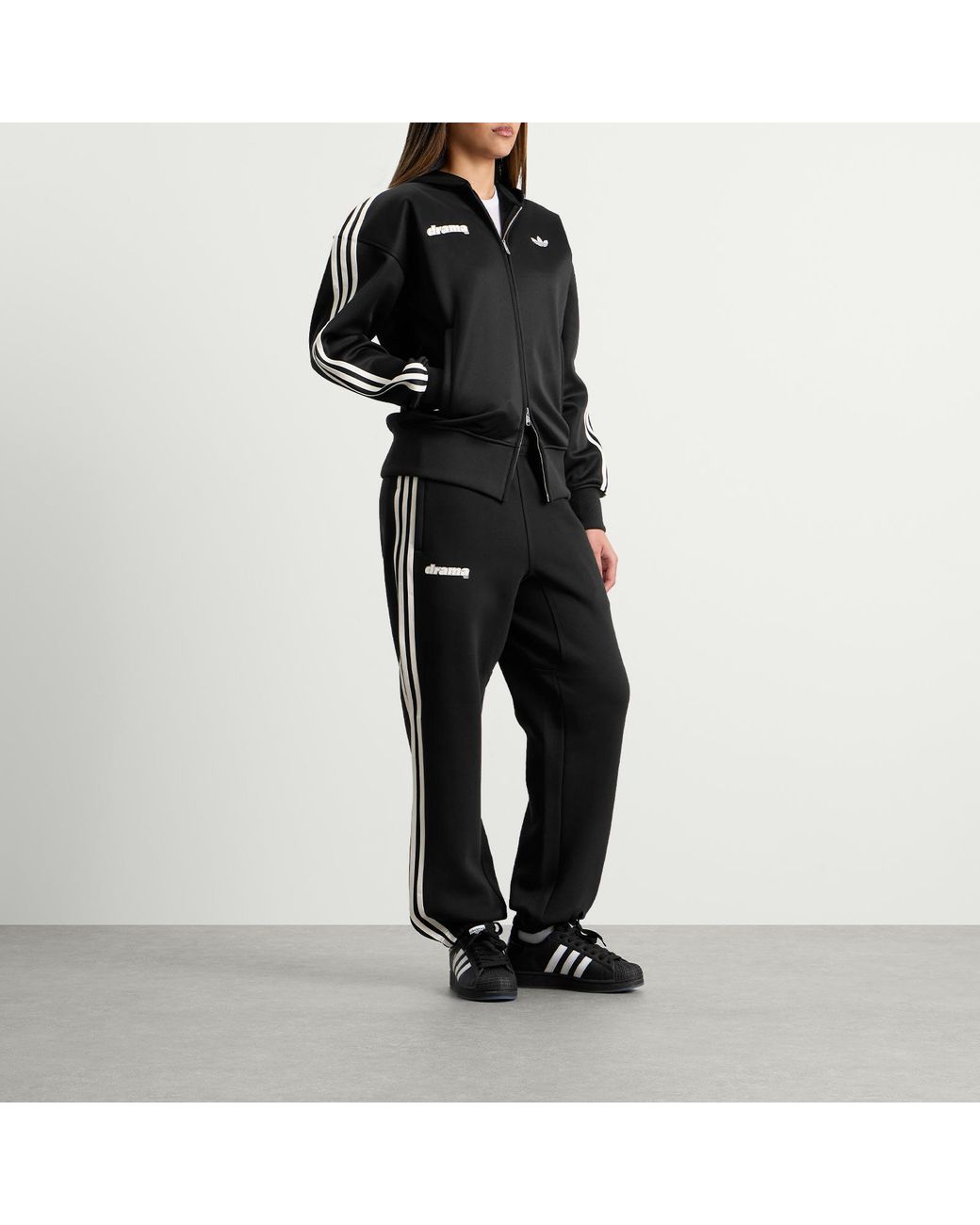 Adidas Black X Drama Call Hooded Track Top