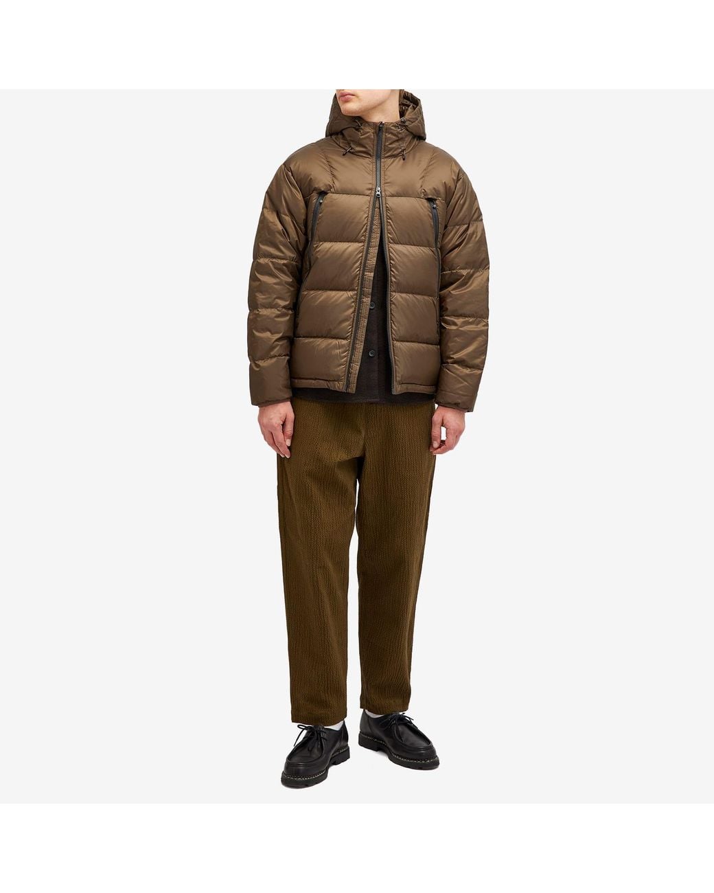 FRIZMWORKS Brown Altavia Down Jacket for men
