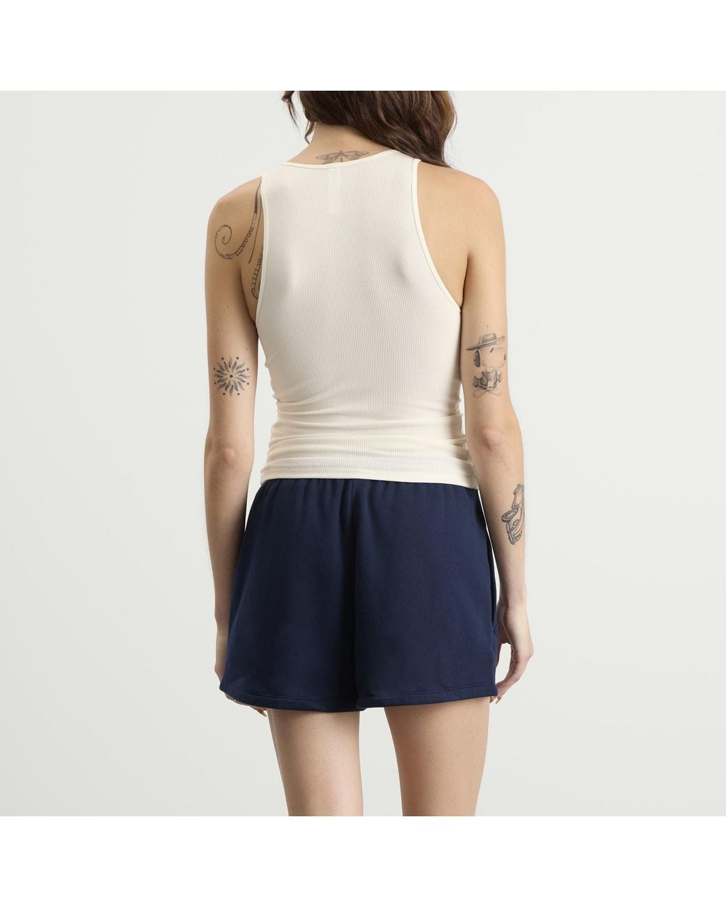 Skims White Boyfriend Rib Tank