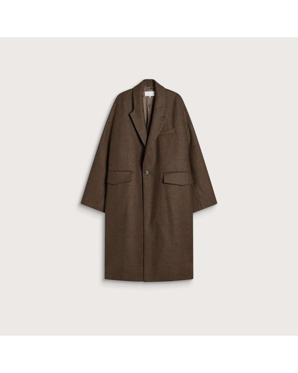 Maison Margiela Brown Oversized Cocooning Coat