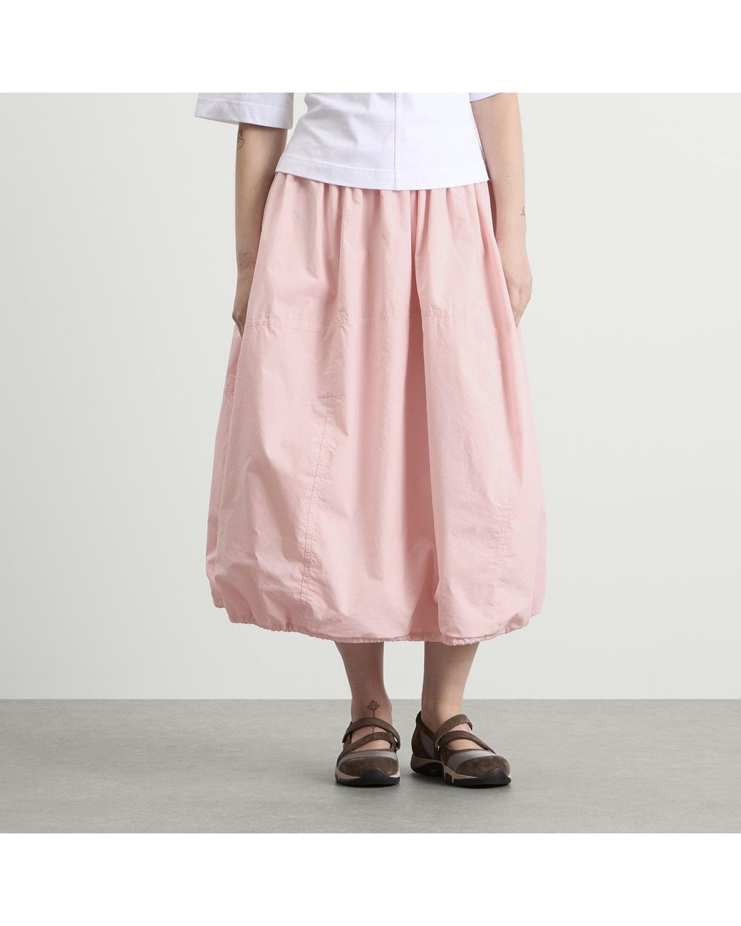 YMC Pink Parachute Midi Skirt