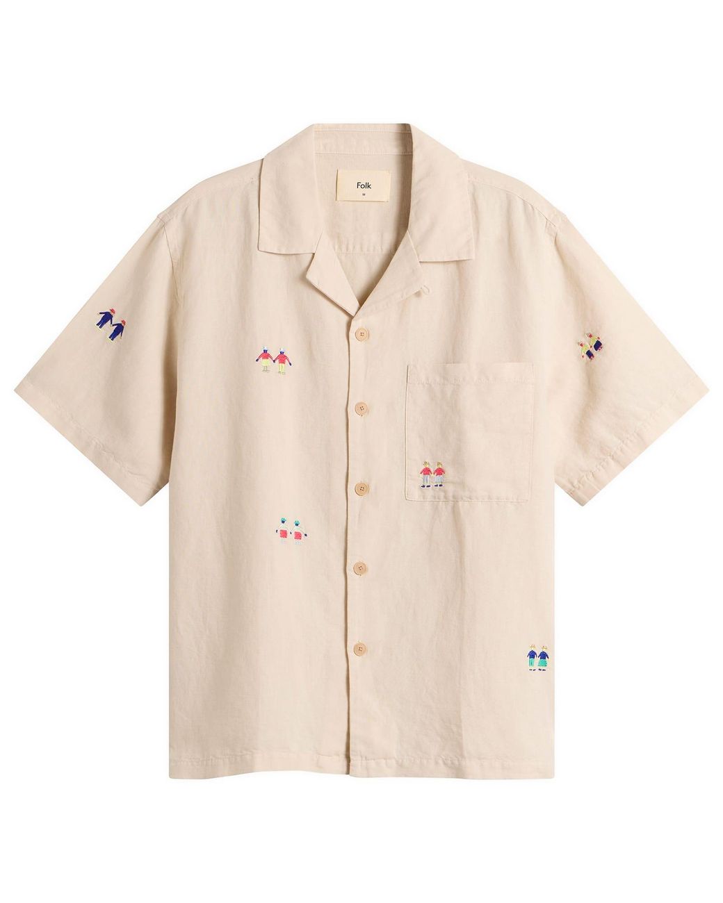 Folk Natural Presented By End. Relaxed Soft Collar Vacation Shirt for men