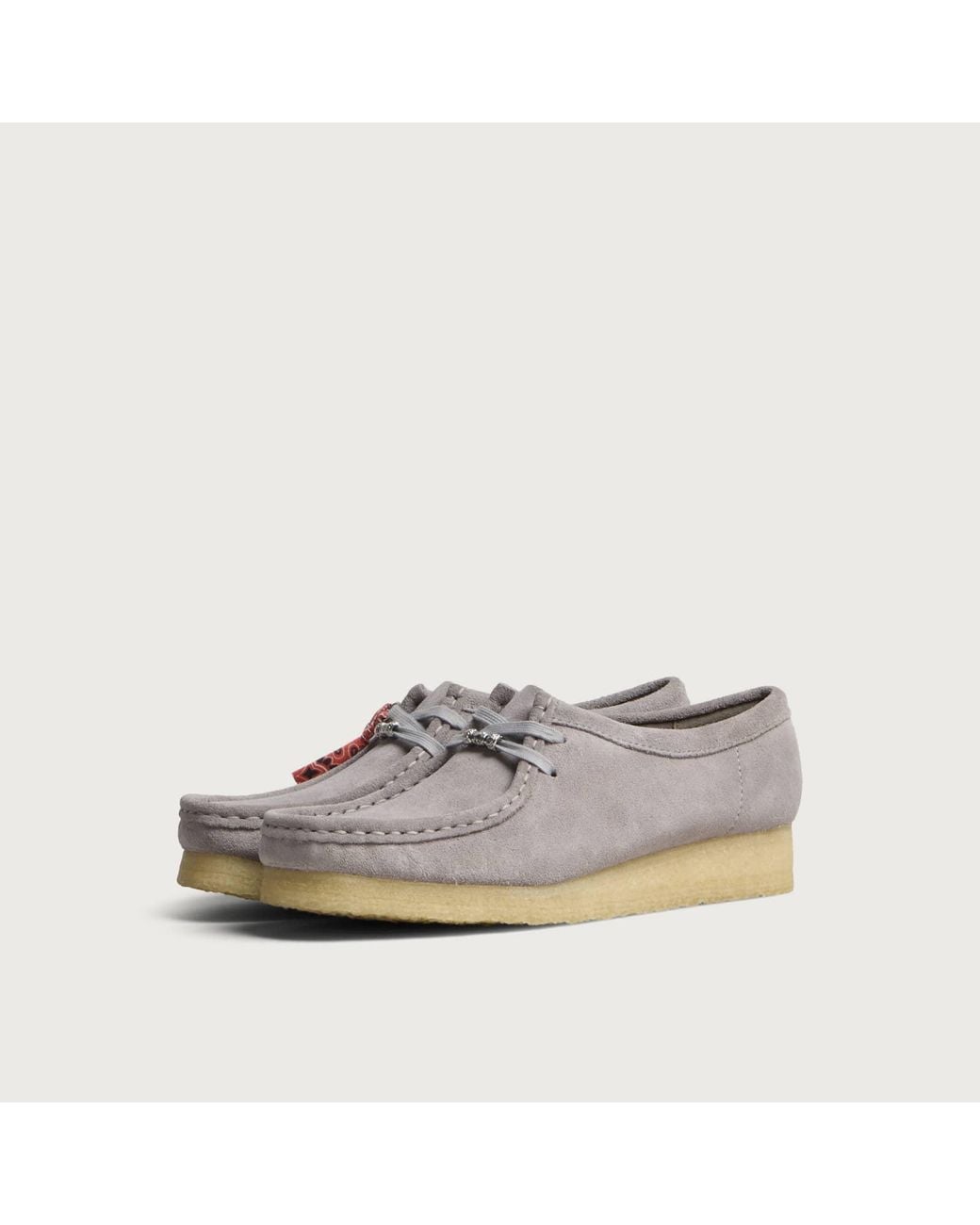 Clarks White Wallabee