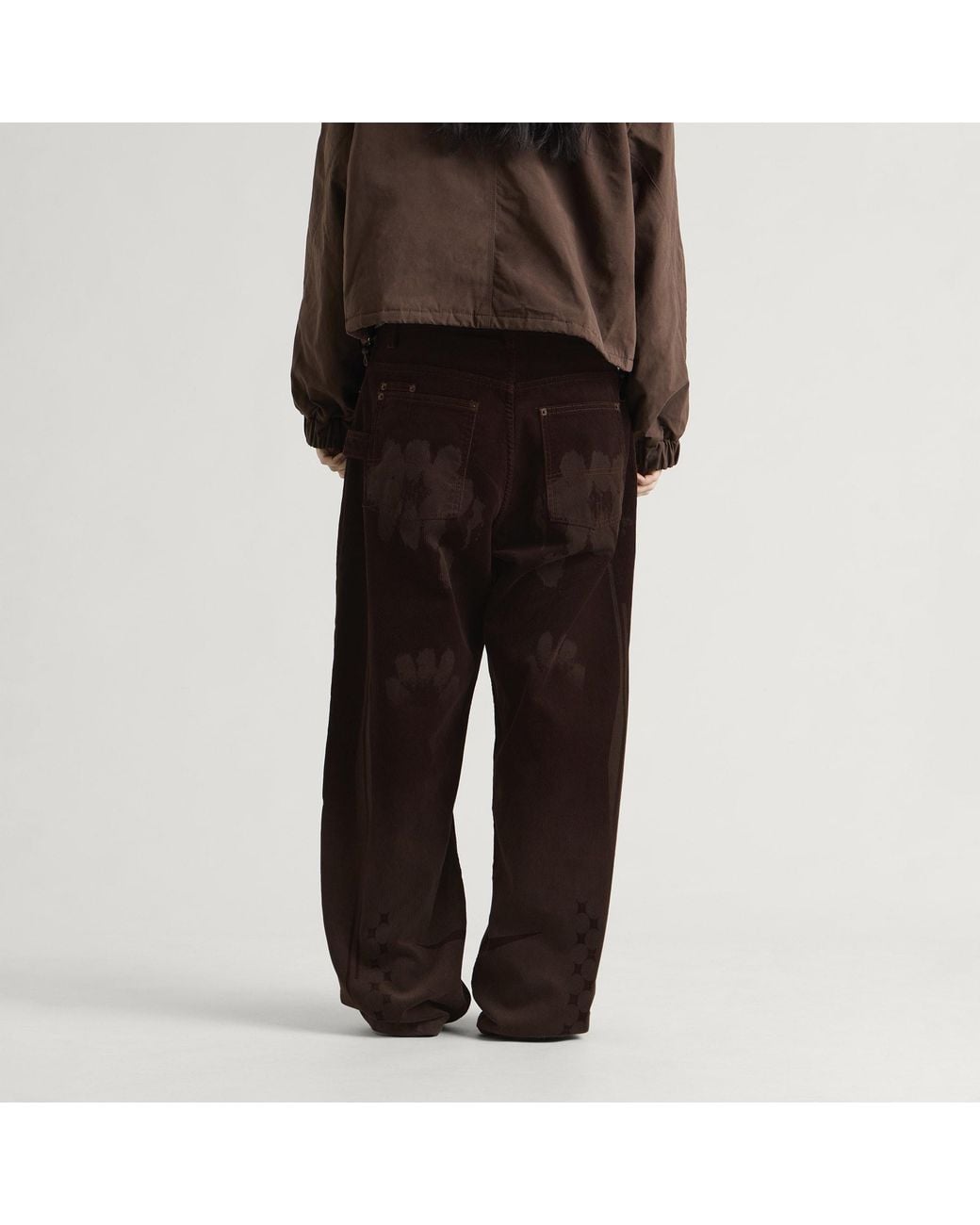 PAOLINA RUSSO Black Corduroy Baggy Trousers