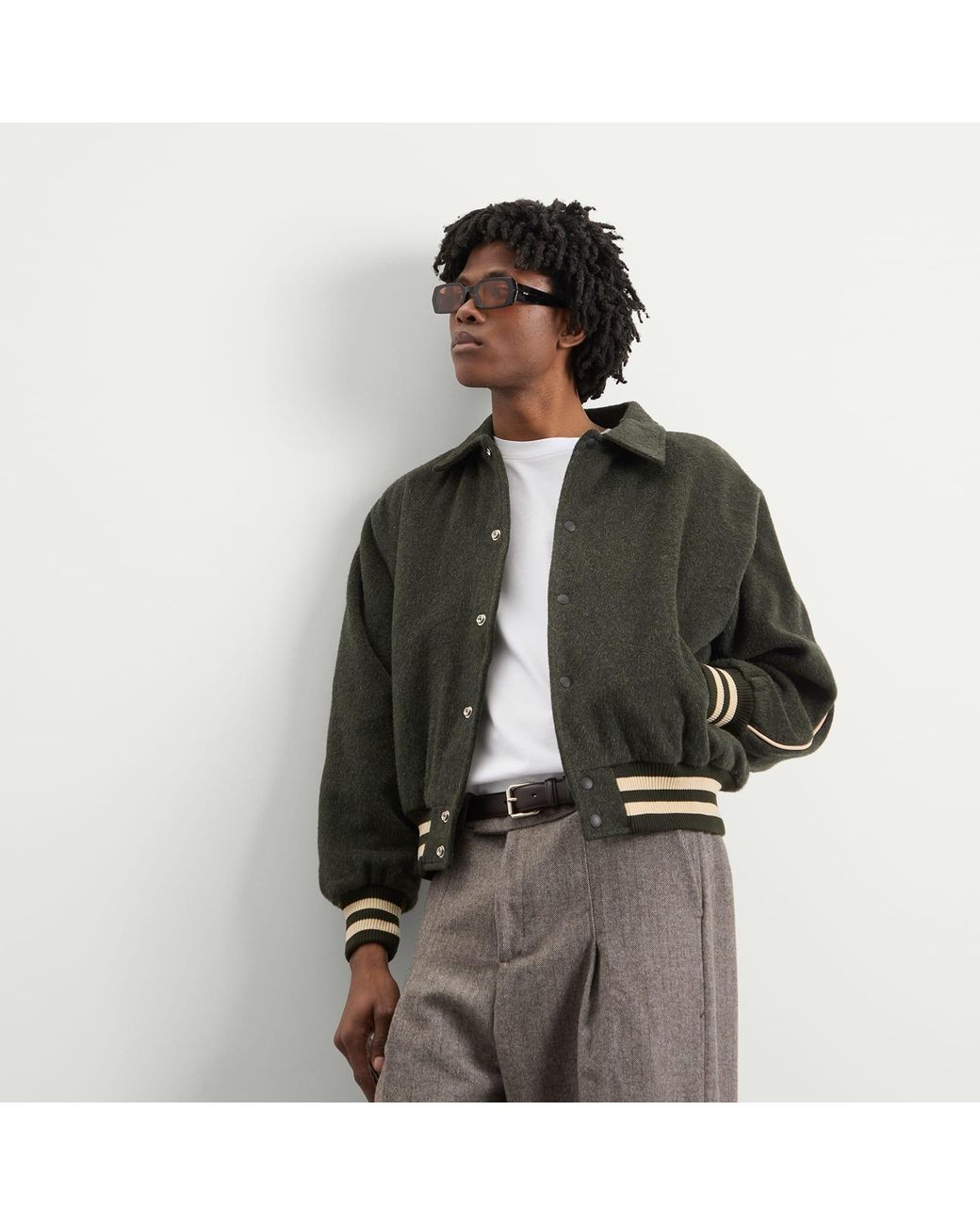 Ronning Black Varsity Jacket for men