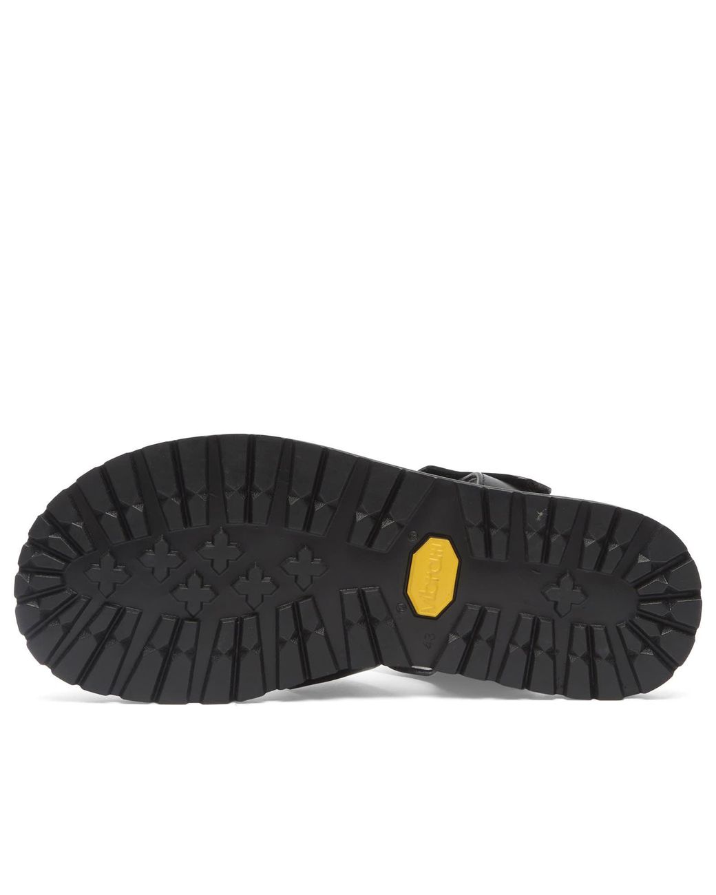 Studio Nicholson Black Sandom Leather Fisherman Sandal for men