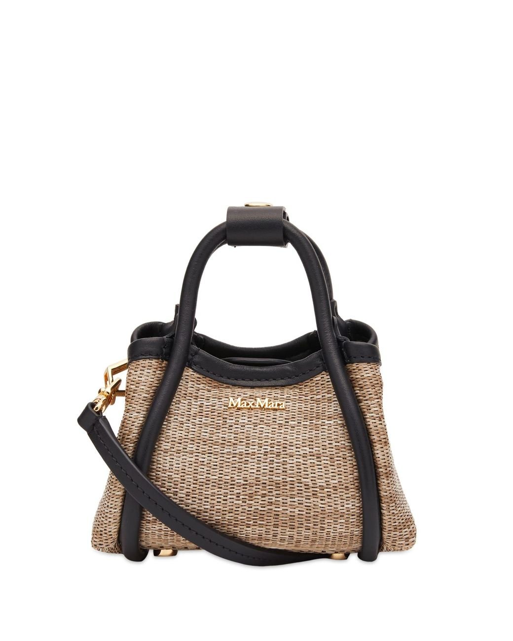 MAX MARA「MARINESTRAWXXS」夏らしいストロー ミニバッグ Max Mara Women's Mini Marine Straw Bag in Clay Max Mara