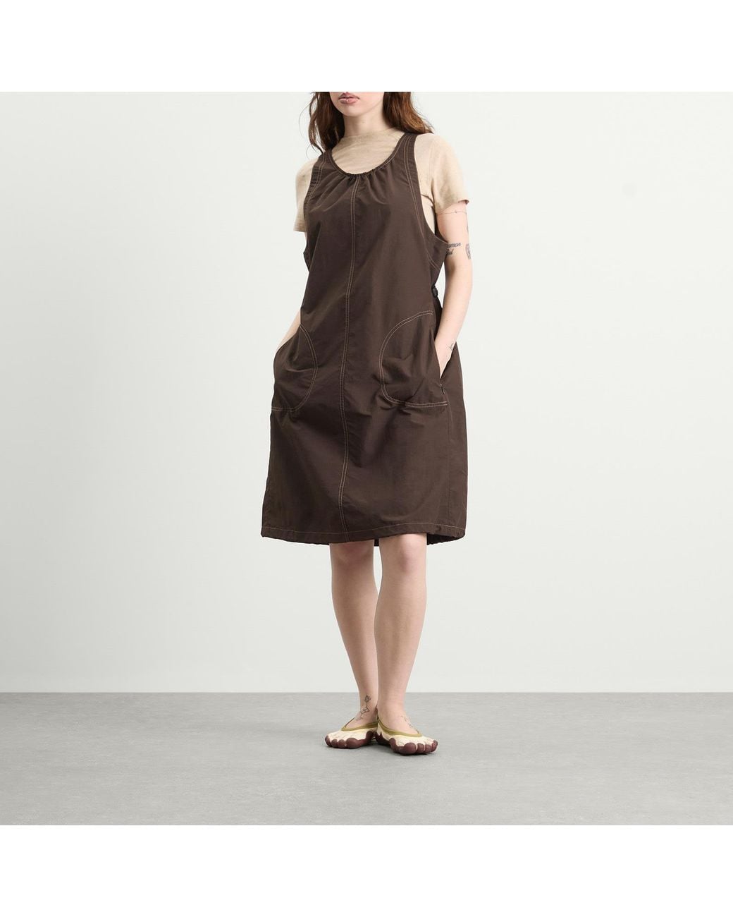Gramicci Brown Nylon Dress