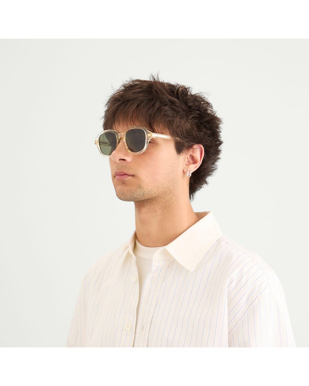 Loewe Gray Slim Square Sunglasses