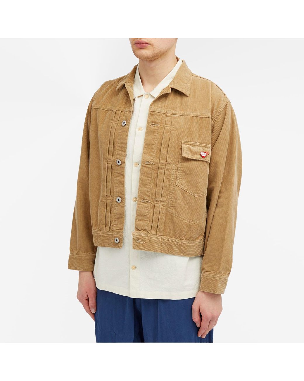 Human Made Dachs Corduroy Work Jacket in Natural for Men | Lyst