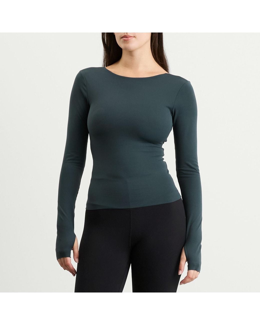Nike Green Zenvy Long Sleeve T-Shirt