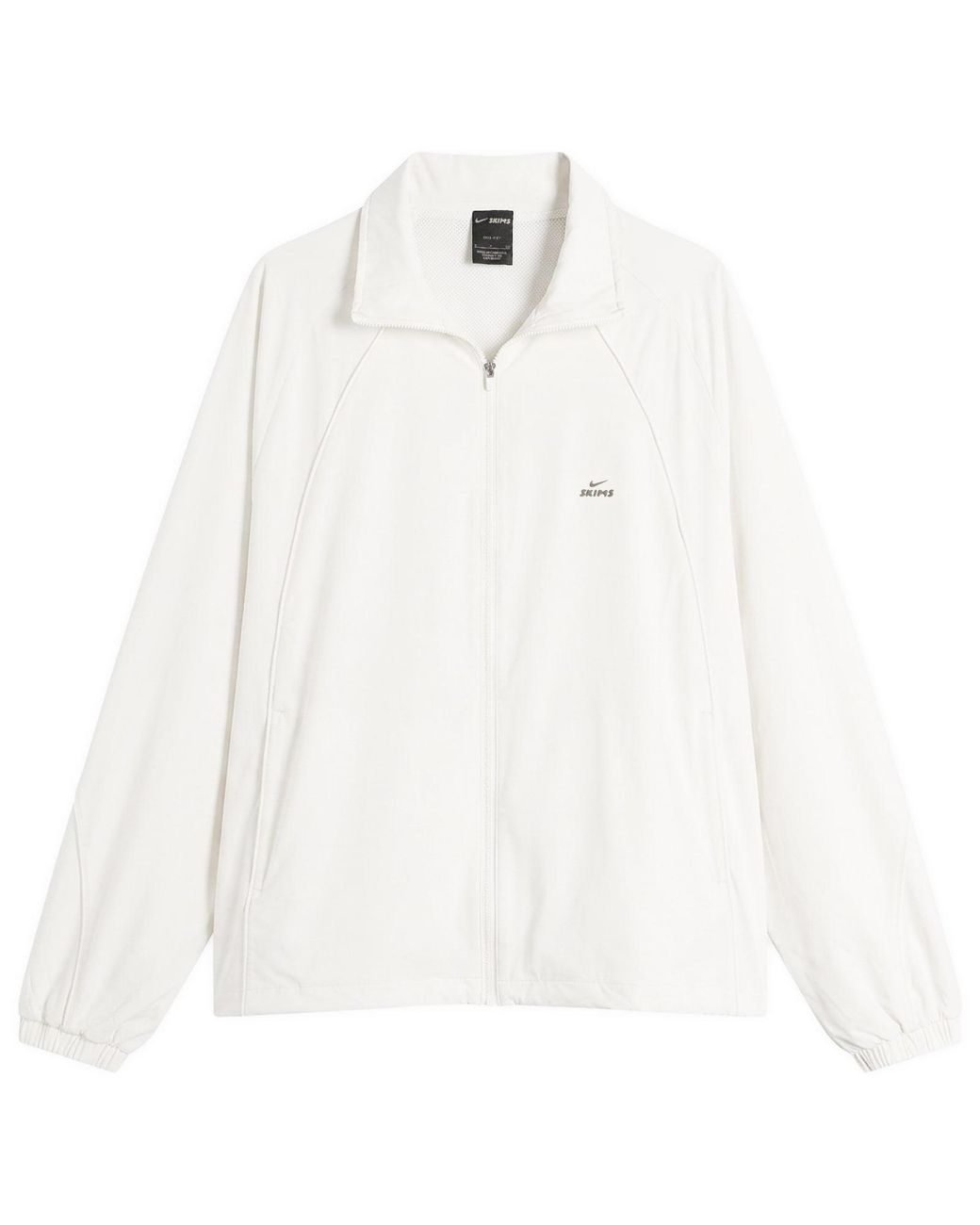Nike White X Skims Stretch Nylon Oversized Jacket
