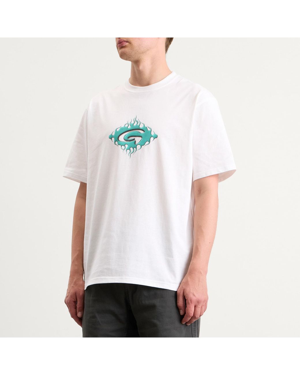 Gramicci White Flames T-Shirt for men