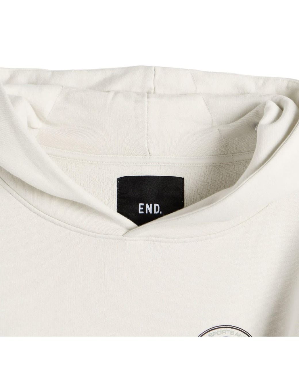 END. White Leisure Pullover Hoodie