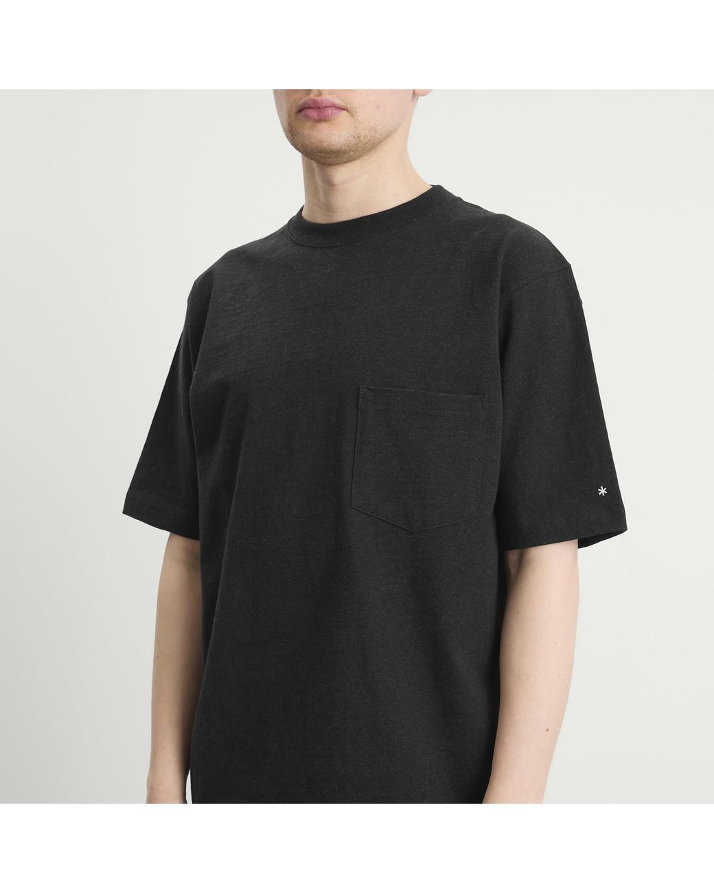 Snow Peak Black Recycled Cotton T-Shirt for men