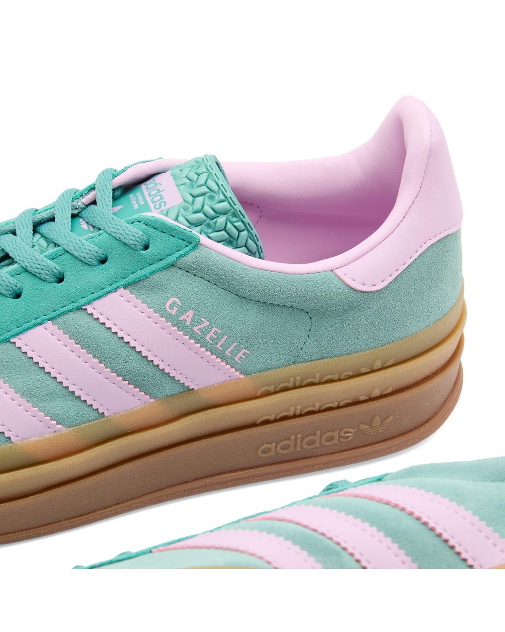 adidas gazelle silver green womens adidas Originals Gazelle Bold Women's Preloved Ink/Aurora Ink/Wonder Blue Shoes, Size: 9 main image 1