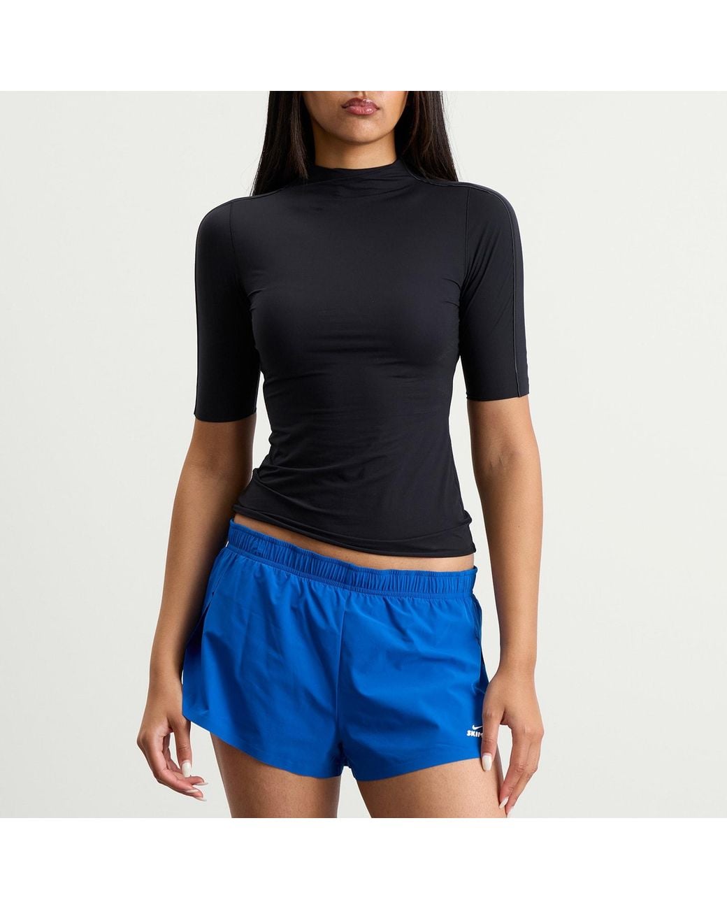 Nike Blue X Skims Weightless Layers Shorts Sleeve T-Shirt