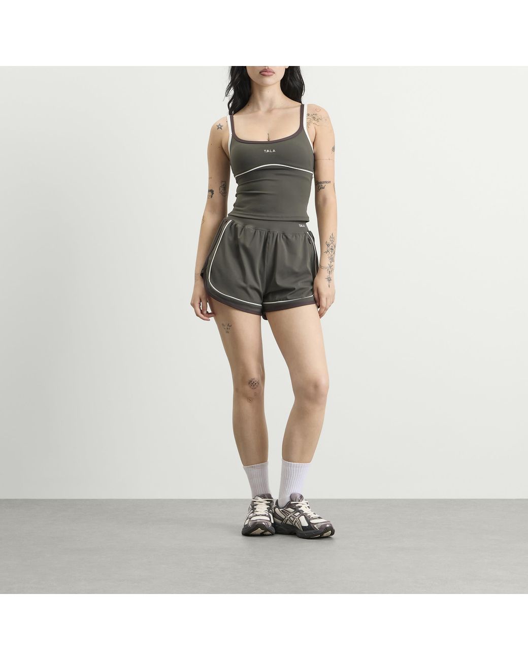 Tala Black Skinluxe Contrast Double Strap Vest