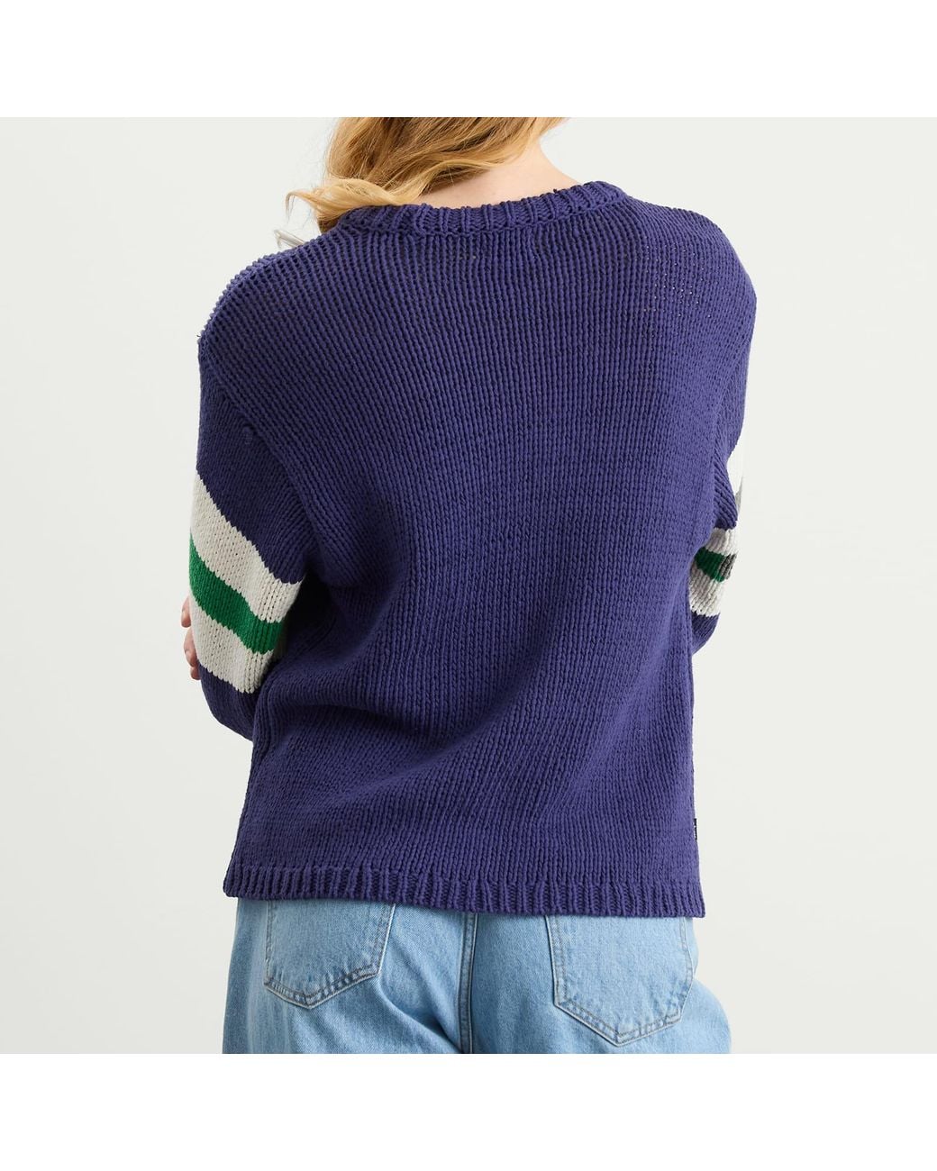 Obey Blue Zone Stripe Sweater