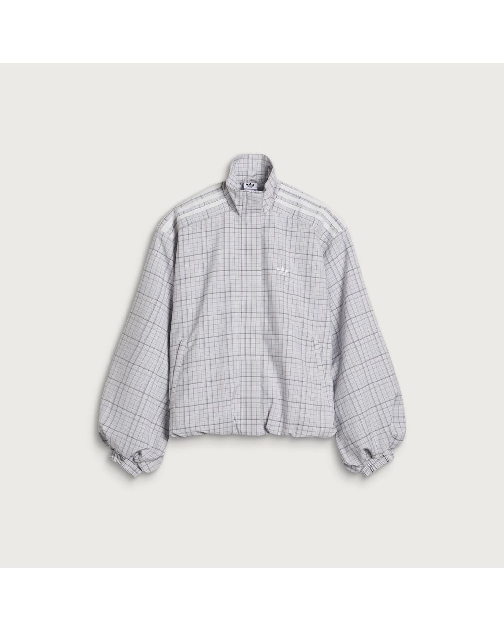 Adidas Gray Check Track Top