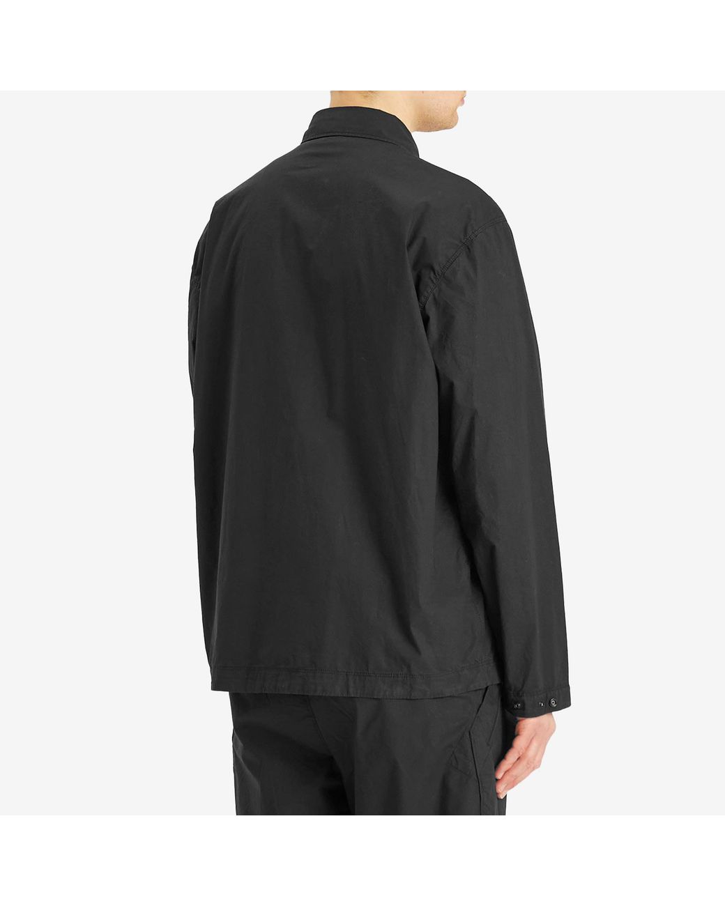 Stone Island Tela Paracadute Shirt Jacket in Black for Men | Lyst