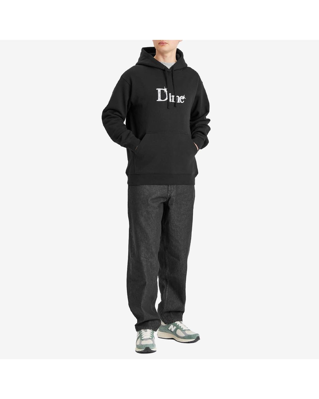 Dime Gray Classic Baggy Denim Pants for men