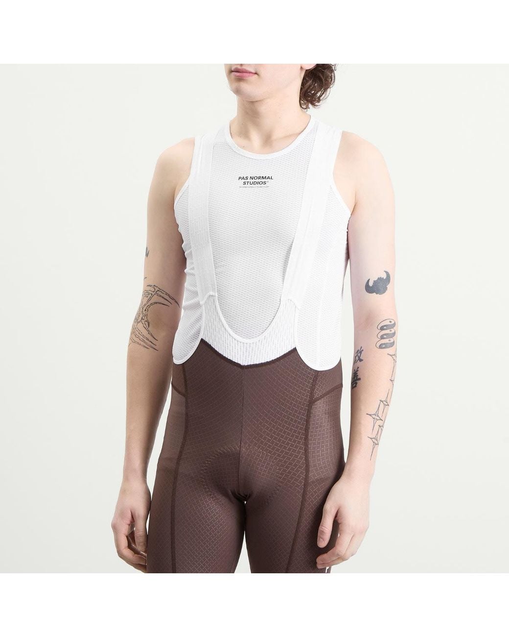 Pas Normal Studios White Sleeveless Base Layer for men