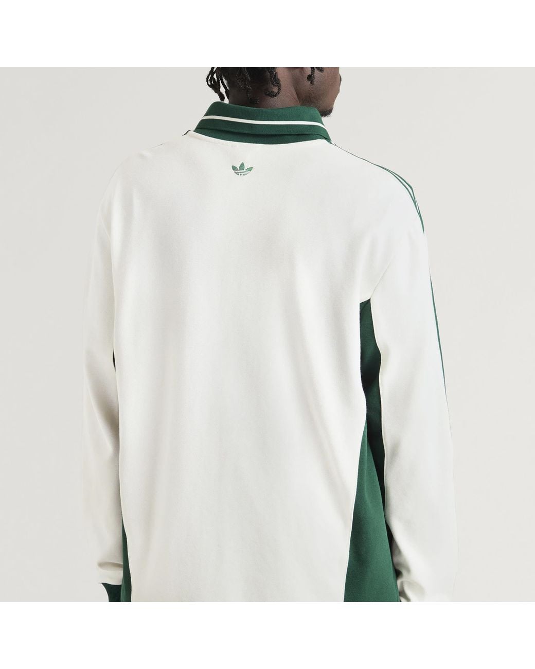 Adidas Green Long Sleeved Polo Shirt for men