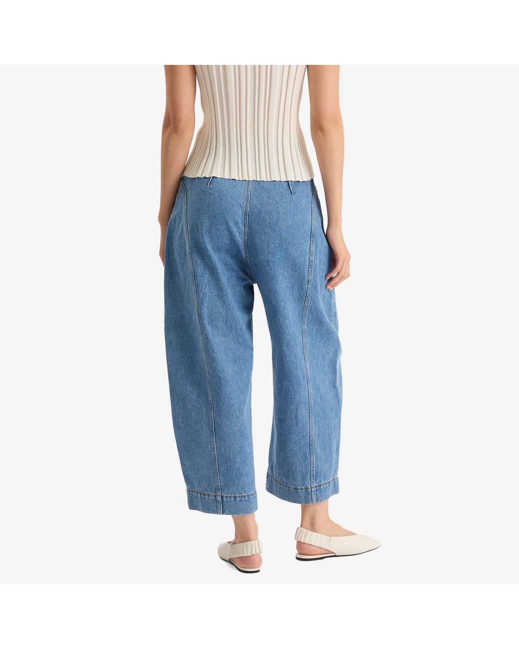 ALÉMAIS Blue Stephi Cocoon Leg Denim Jeans