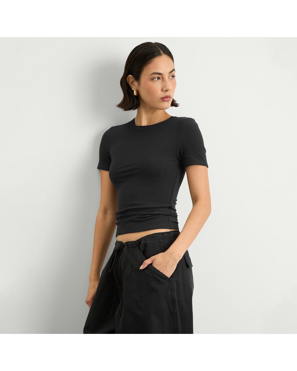 Tala Black 365 Long Line T-Shirt