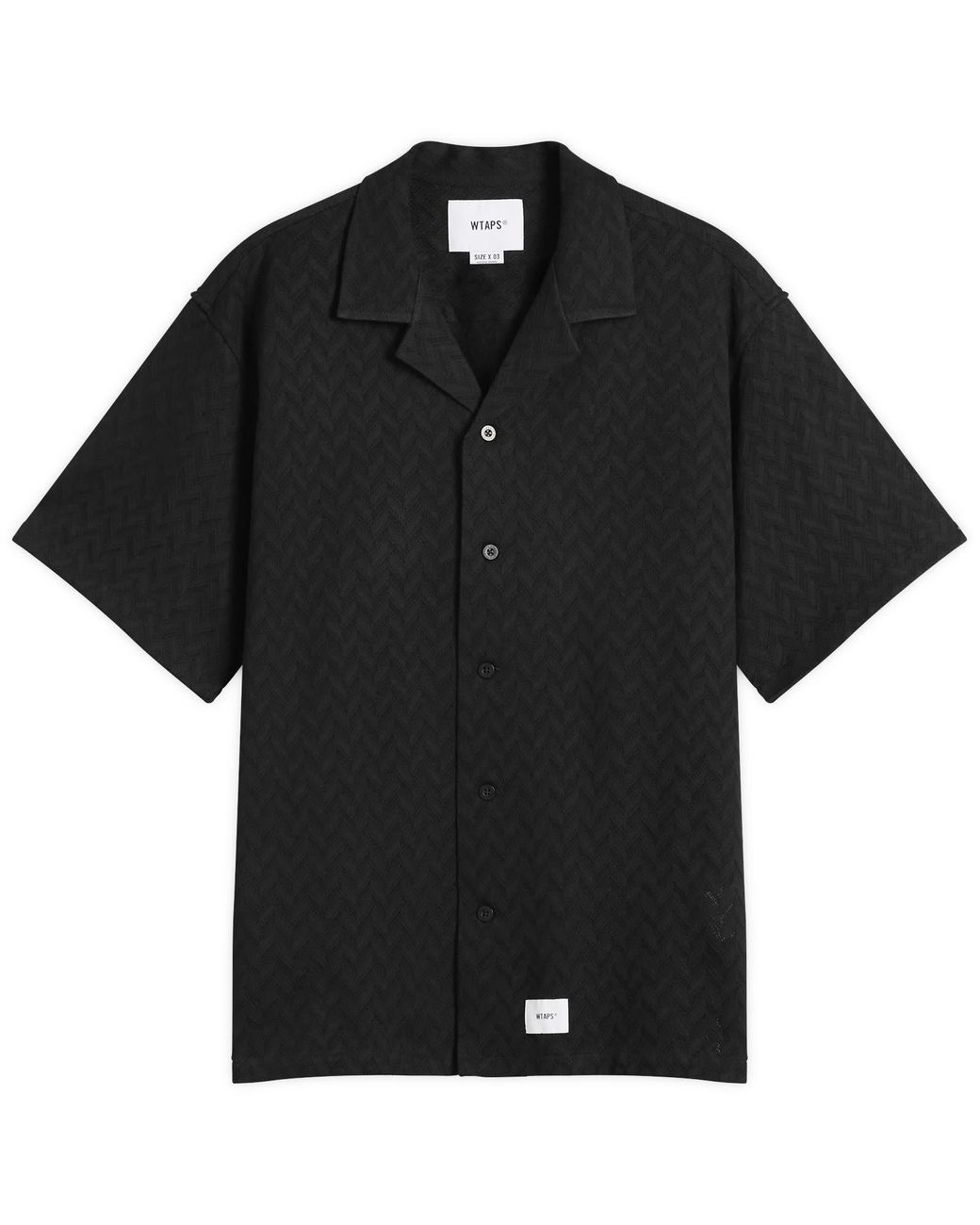WTAPS Herringbone Textile Vacation Shirt in Black for Men | Lyst