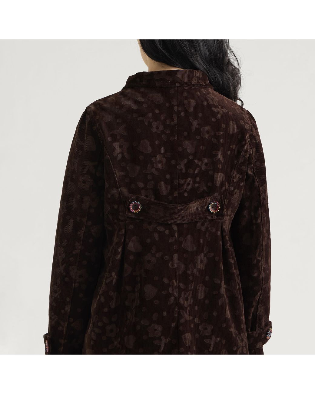 PAOLINA RUSSO Black Double Breasted Peacoat