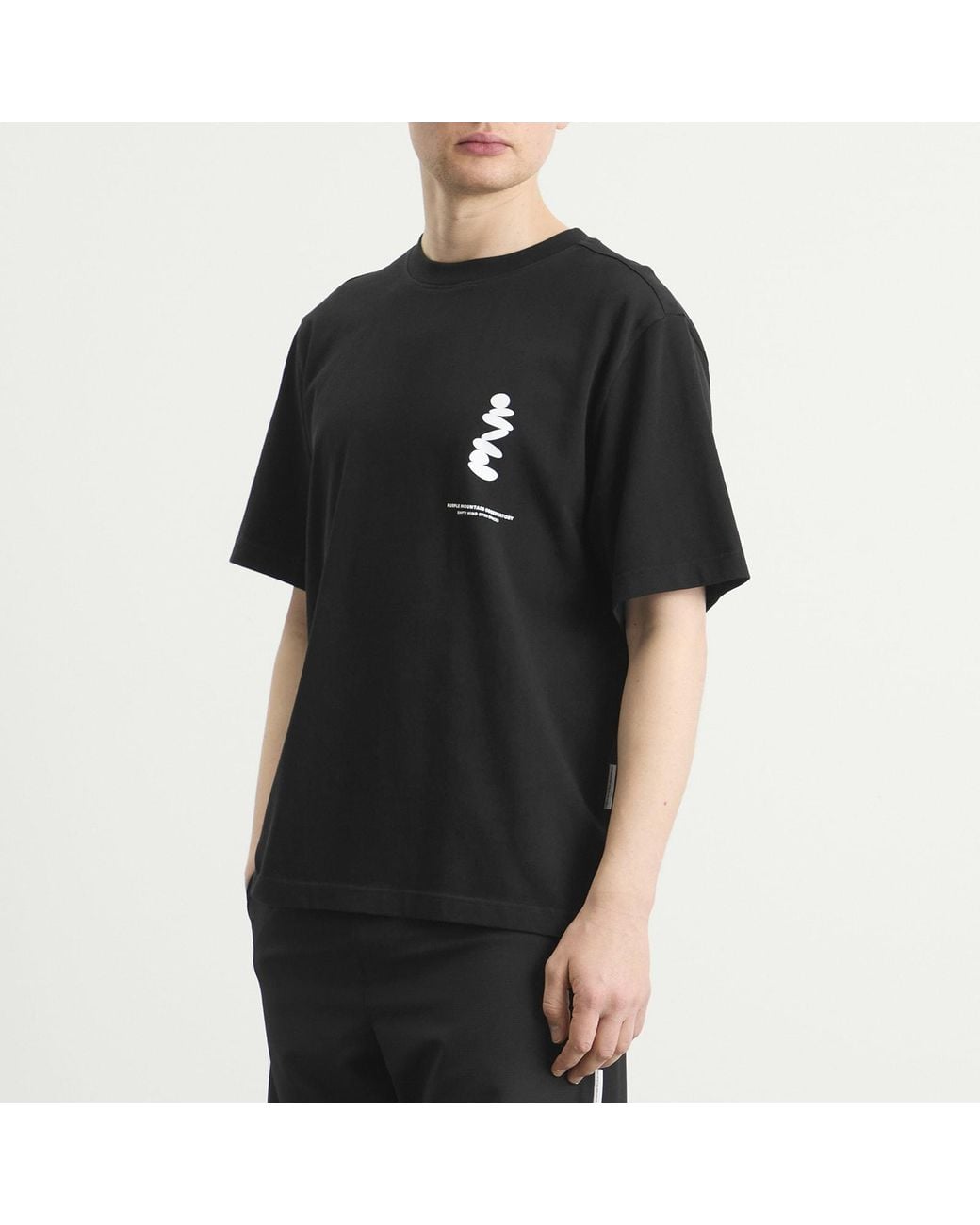 Purple Mountain Observatory Black Boulder T-Shirt for men