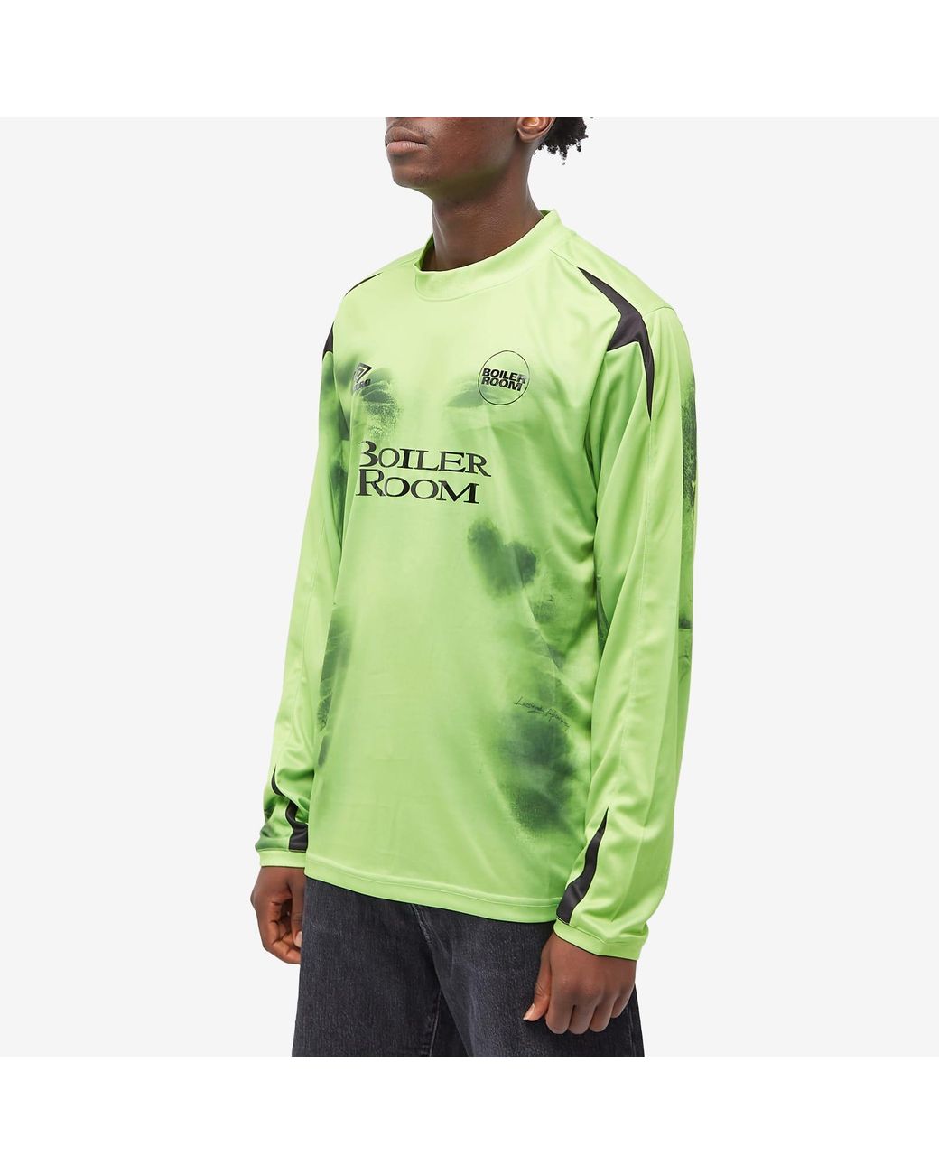 BOILER ROOM Bolier Room X Umbro Goalkeeper Jersey in Green BOILER ROOM Bolier Room X Umbro Goalkeeper Jersey in Green