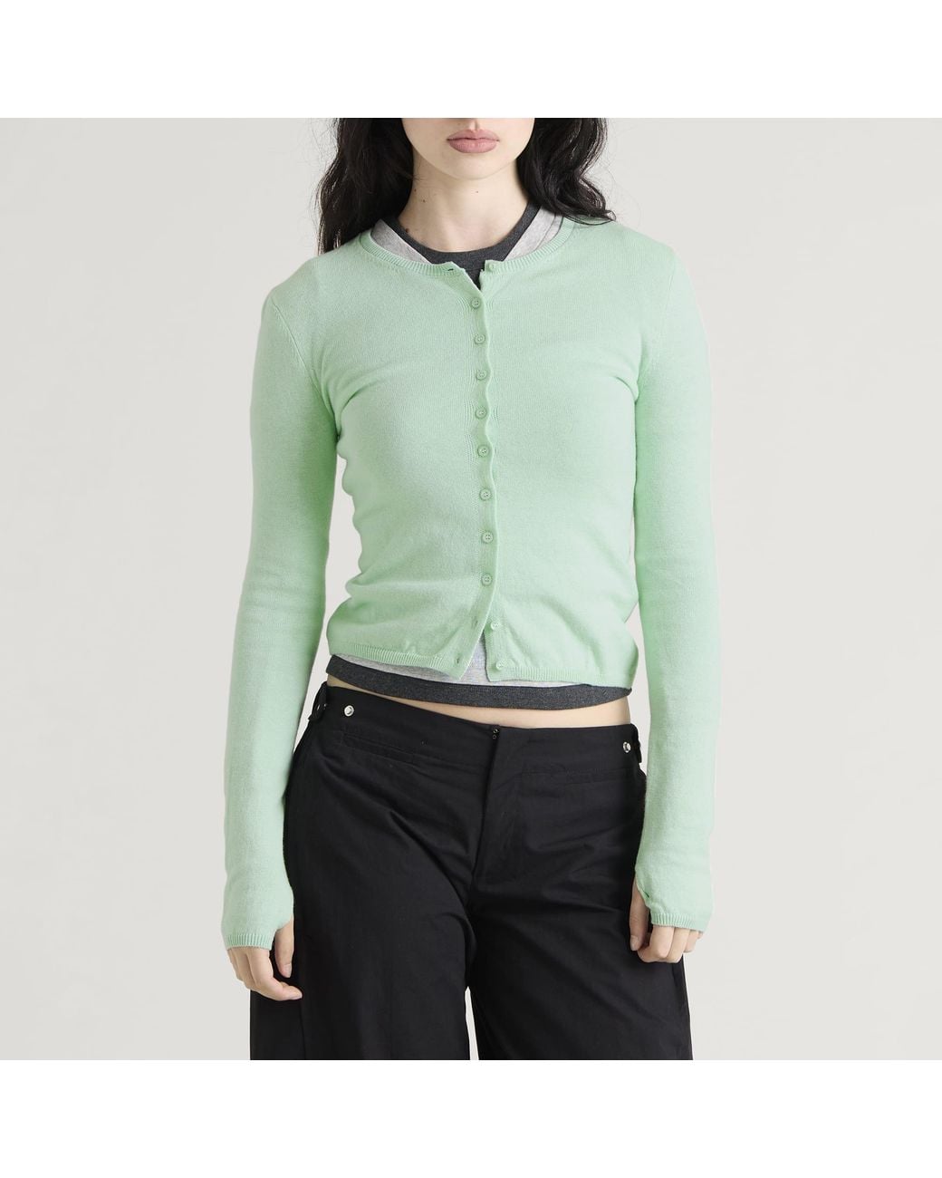 Peachy Den Green Everyday Cardigan