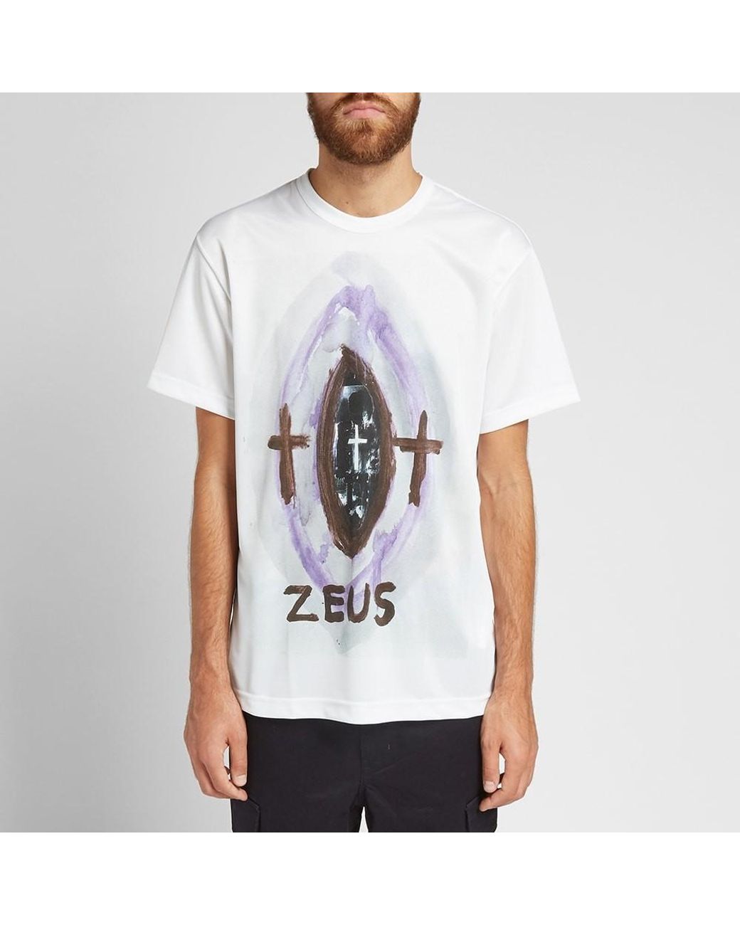comme des garçons t shirt homme violet