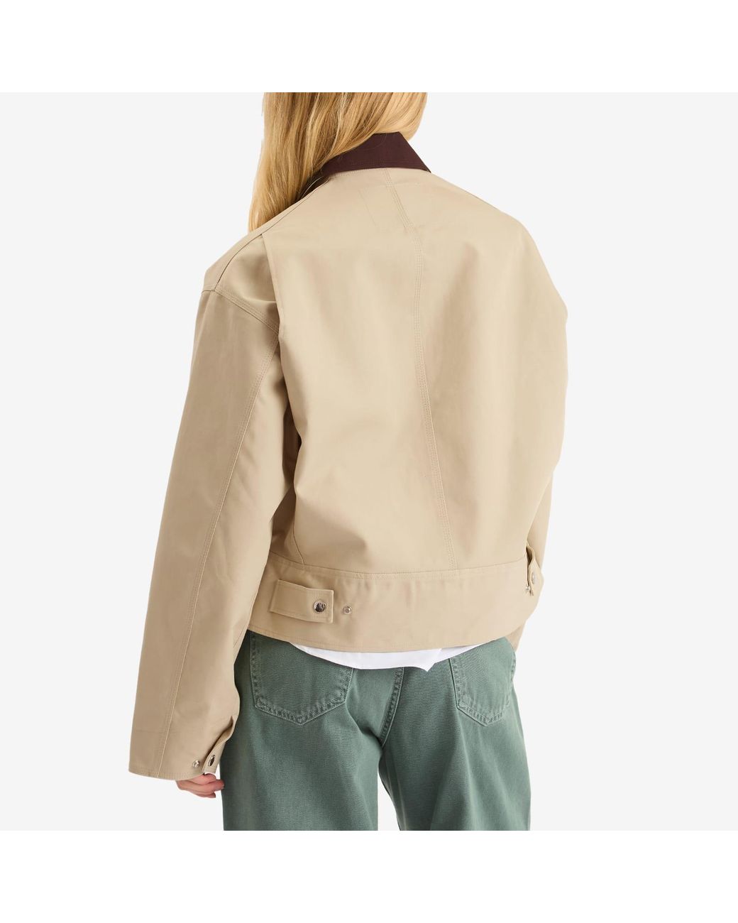 J.W. Anderson Natural Curved Hem Workwear Jacket