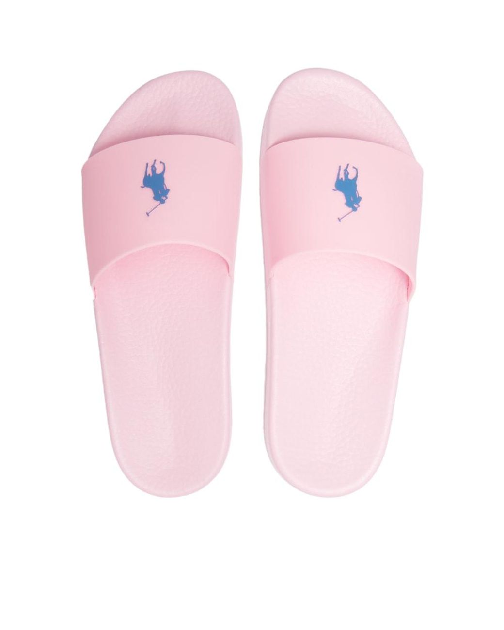 Pink store polo slides